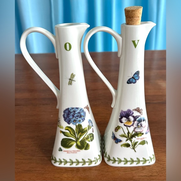 Portmeirion Susan Williams-Ellis Botanical Garden Square Oil & Vinegar Set - Picture 8 of 10